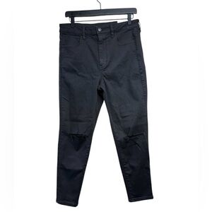 American Eagle Outfitters Women's Next Level Stretch High Rise Black Jeans SZ 12